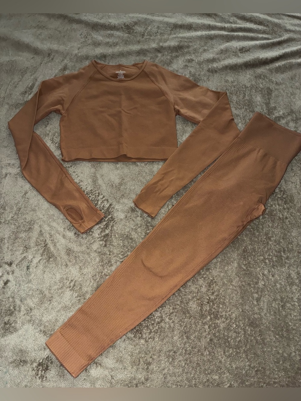Women's Amazon Ribbed Seamless Workout Set